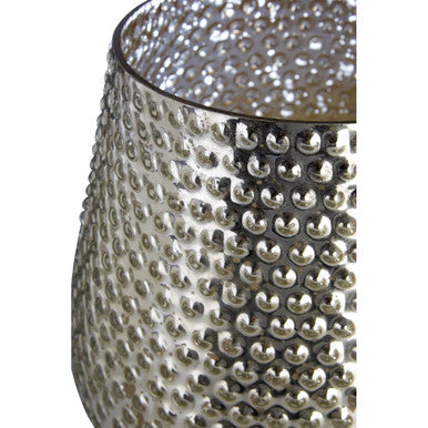 Silver Large Glass Candle Holder | Complements