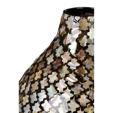 Mosaic Shell Inlay Bottle Vase | Occo