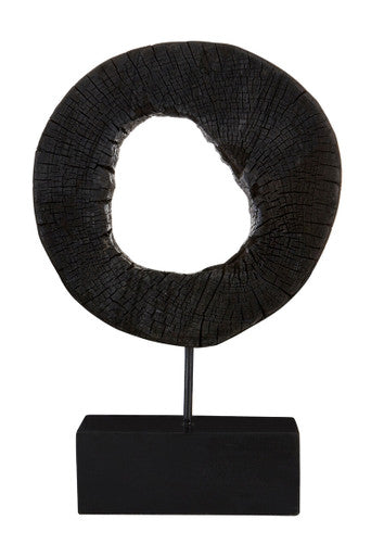 Small Rustic Mango Wood Sculpture on Stand | Fidel