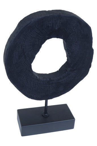 Small Rustic Mango Wood Sculpture on Stand | Fidel