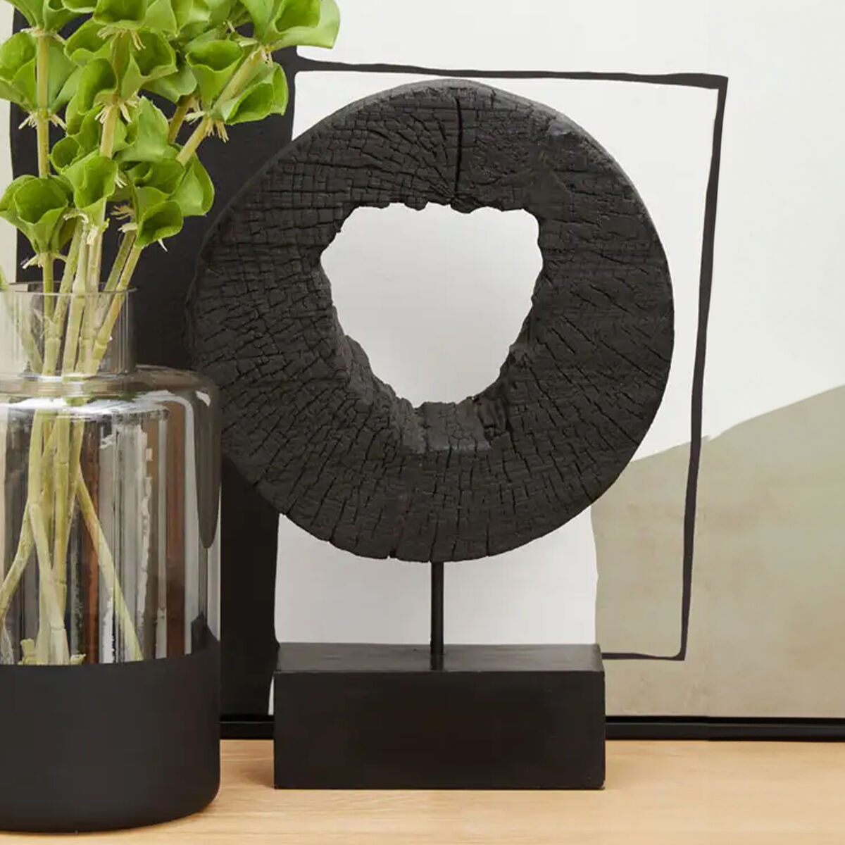 Small Rustic Mango Wood Sculpture on Stand | Fidel