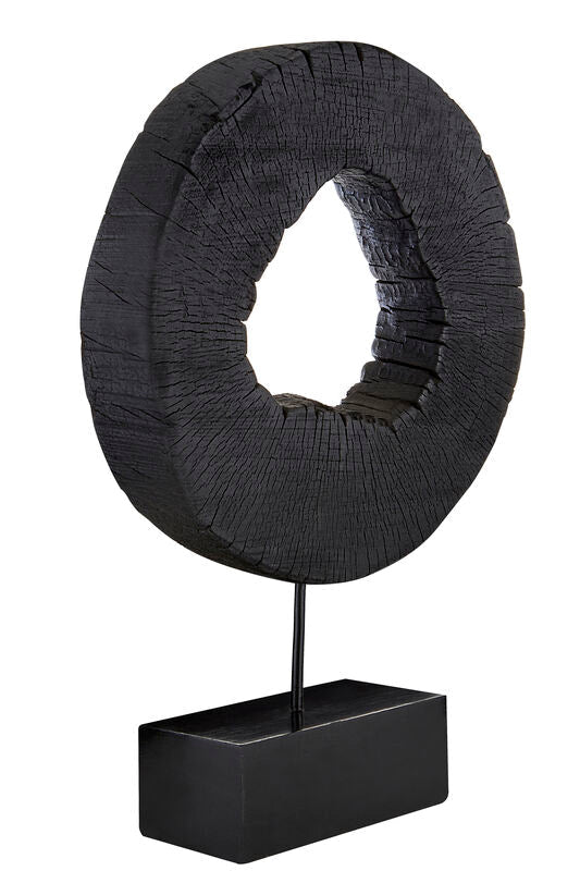 Large Rustic Mango Wood Sculpture on Stand | Fidel