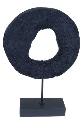 Large Rustic Mango Wood Sculpture on Stand | Fidel