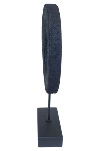Large Rustic Mango Wood Sculpture on Stand | Fidel
