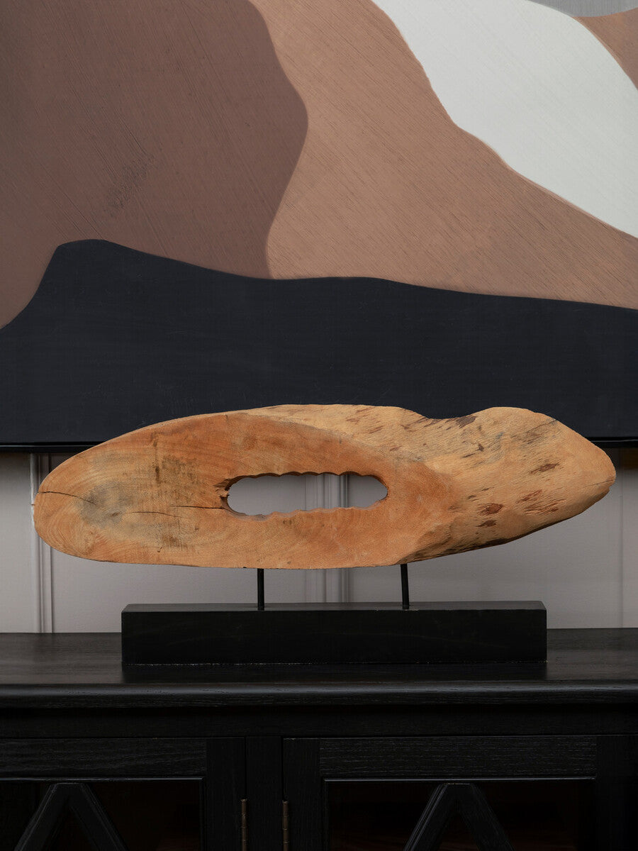 Natural Mango Wood Slice Sculpture | Fidel