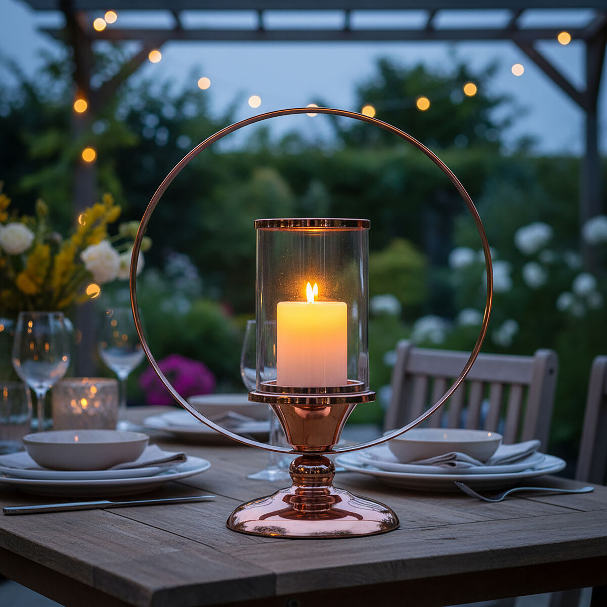 Small Metal Candle Holder | Kensington Townhouse