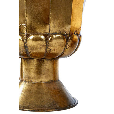 Set of 3 Gold Finish Planters | Reza