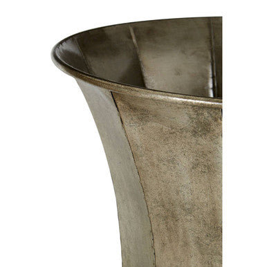 Set of 3 Antique Silver Finish Planters | Reza