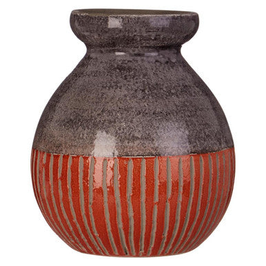 Nova Orange Vase | Earthenware