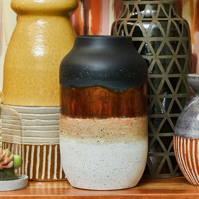 Multi Tonal Earthenware Vase | Domo