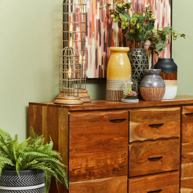 Nova Orange Vase | Earthenware