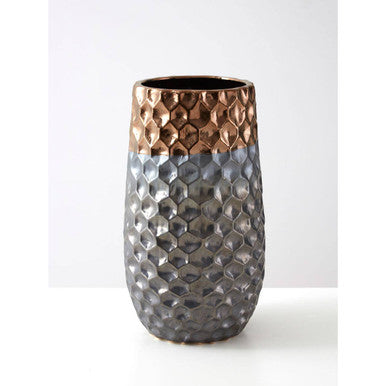 Large Ceramic Vase with Metallic Finish | Galaxy