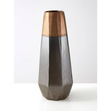 Large Metallic Vase | Jet