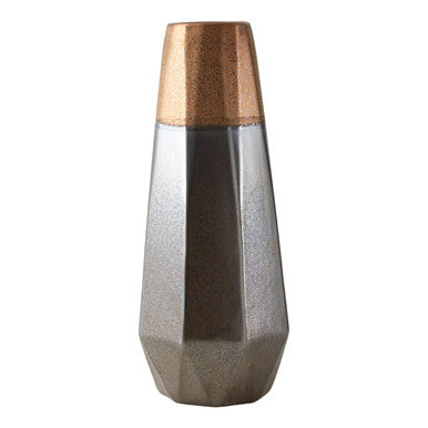 Large Metallic Vase | Jet