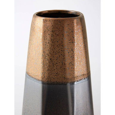 Large Metallic Vase | Jet