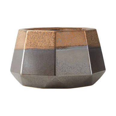 Large Metallic Planter | Jet