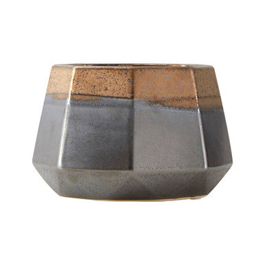 Small Metallic Planter | Jet