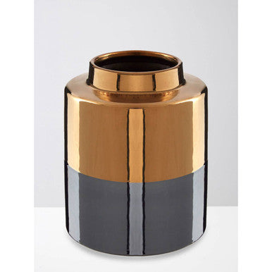 Dual Tone Small Metallic Finish Vase | Stellar