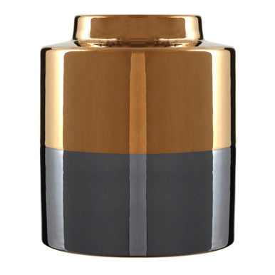 Dual Tone Small Metallic Finish Vase | Stellar