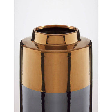 Dual Tone Small Metallic Finish Vase | Stellar