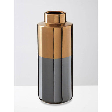 Grey Large Metallic Vase | Stellar