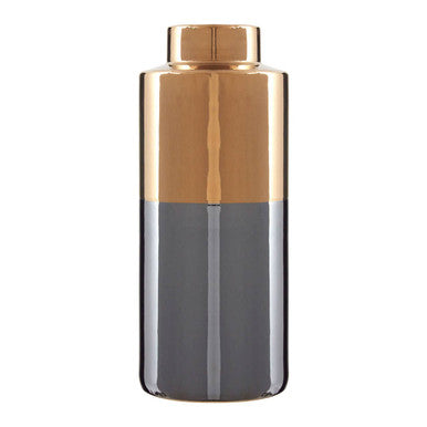 Grey Large Metallic Vase | Stellar