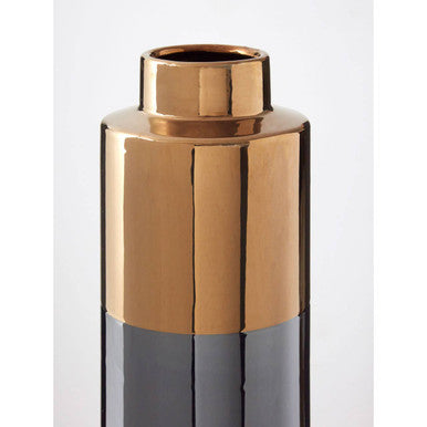 Grey Large Metallic Vase | Stellar