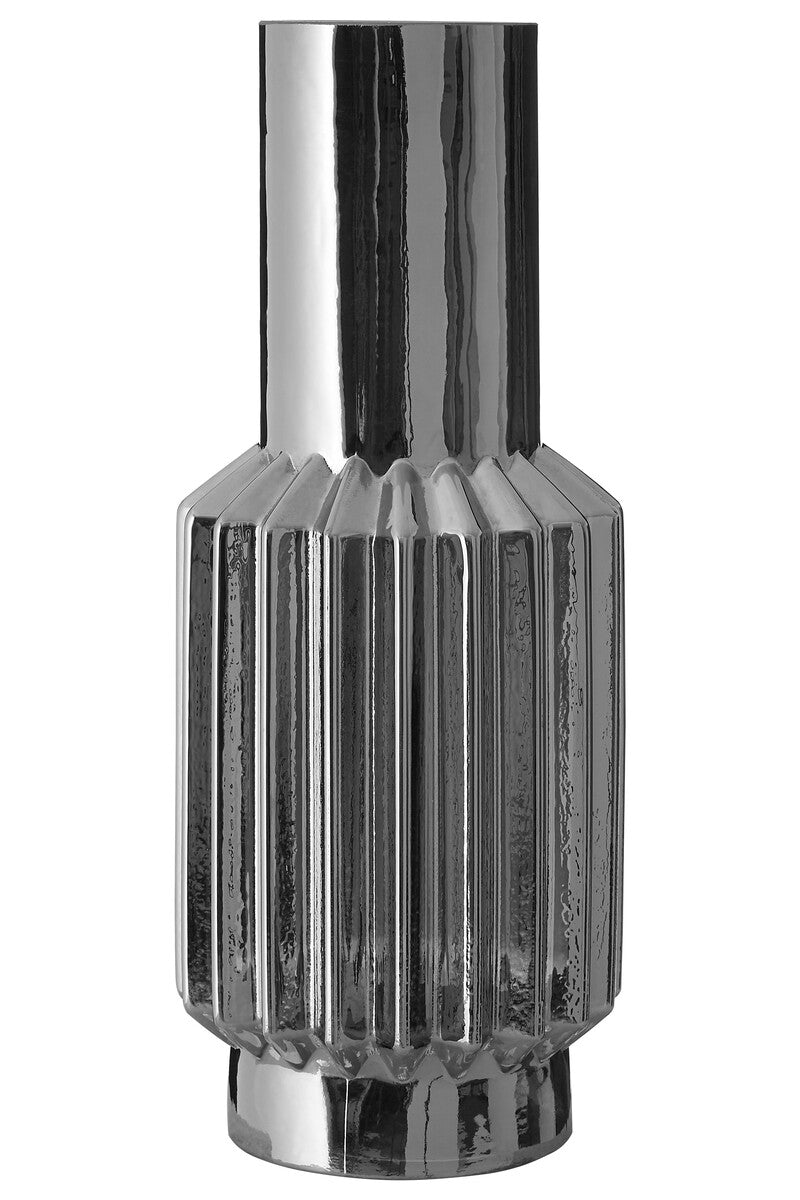 Silver Large Glass Vase | Onice