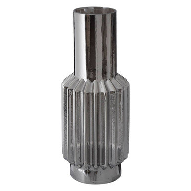 Silver Large Glass Vase | Onice