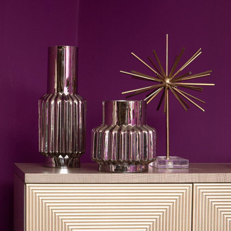 Silver Large Glass Vase | Onice
