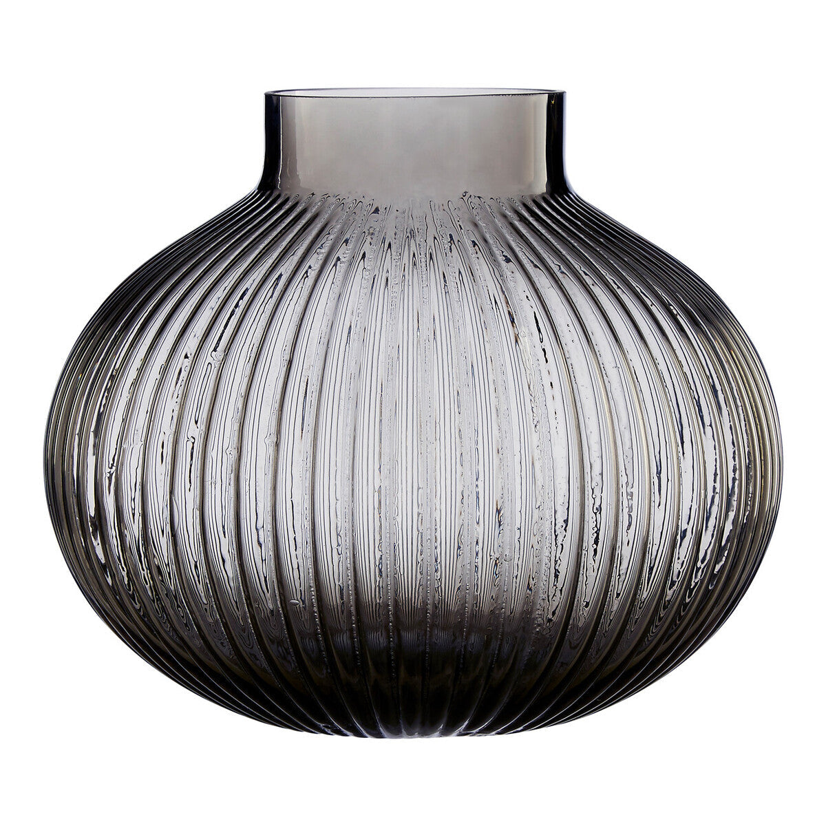 Small Smoked Grey Glass Vase | Nullah