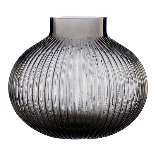Small Smoked Grey Glass Vase | Nullah