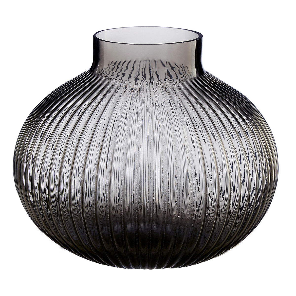 Small Smoked Grey Glass Vase | Nullah