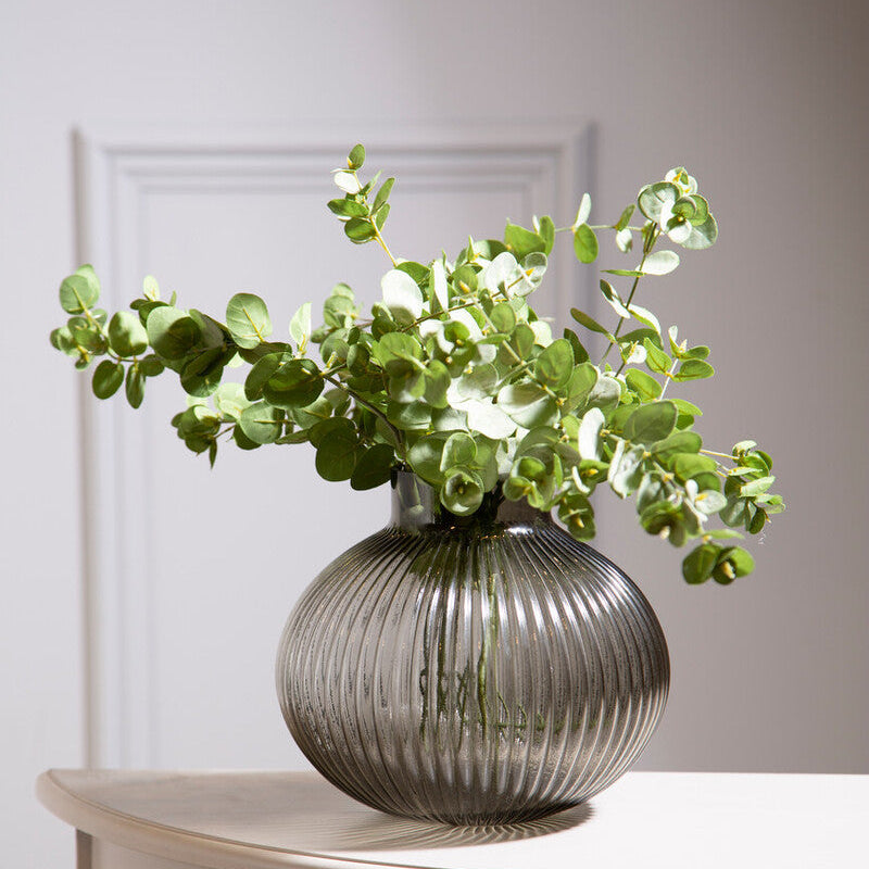 Small Smoked Grey Glass Vase | Nullah
