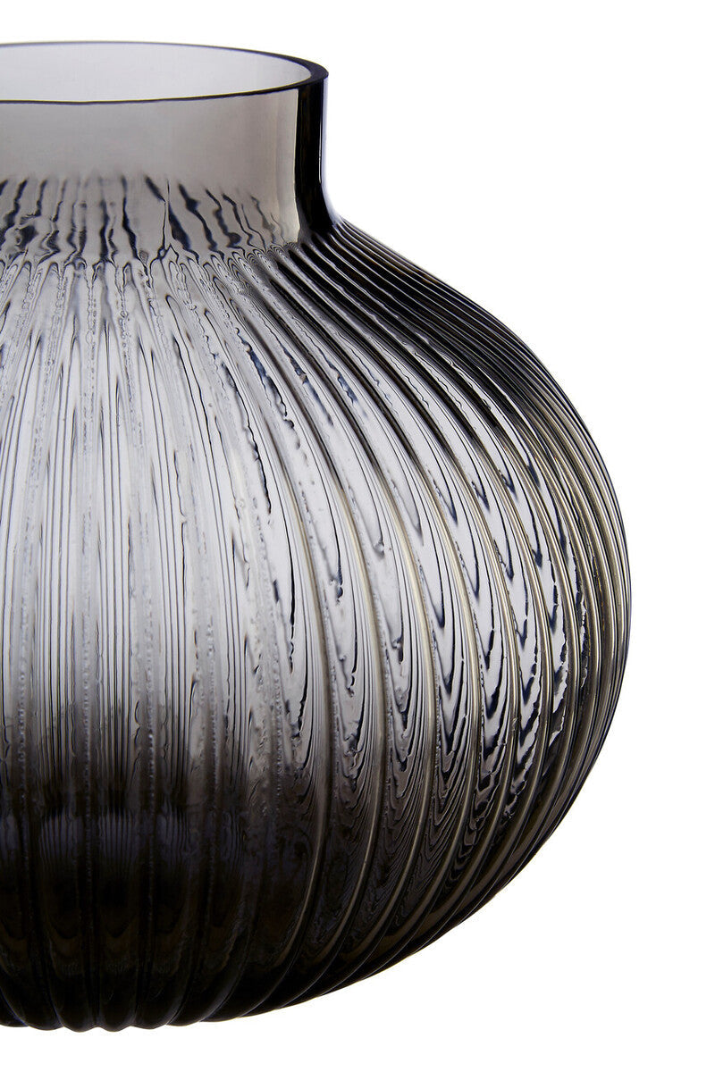 Small Smoked Grey Glass Vase | Nullah