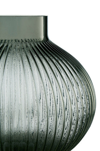 Large Smoked Grey Glass Vase | Nullah