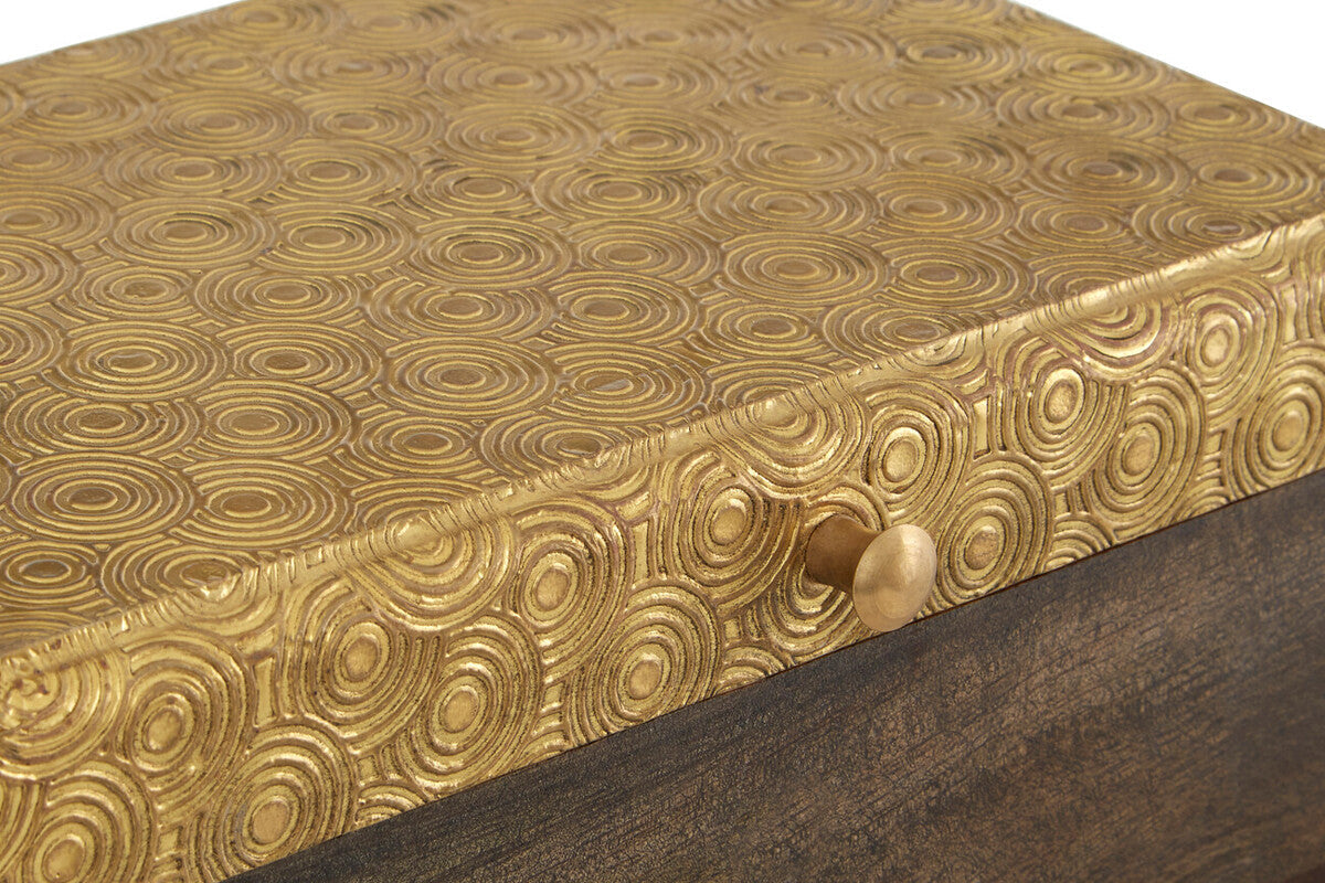 Gold Disc Design Small Trinket Box | Bowerbird