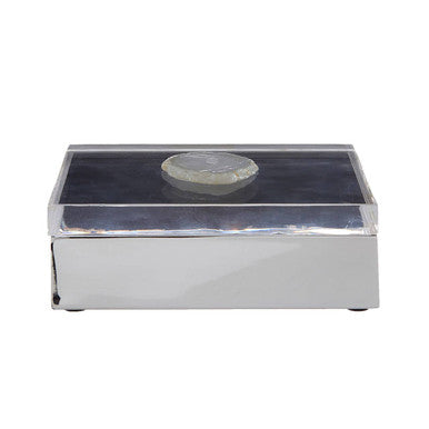 White Agate Large Trinket Box | Bowerbird