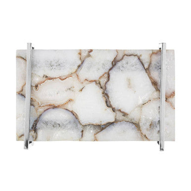 White Agate Large Tray | Bowerbird