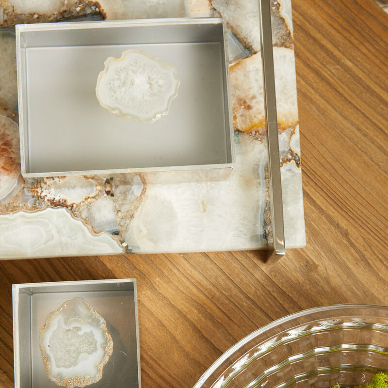 White Agate Large Tray | Bowerbird