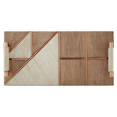 Cowhide and Wood Tray | Bowerbird