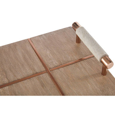 Cowhide and Wood Tray | Bowerbird
