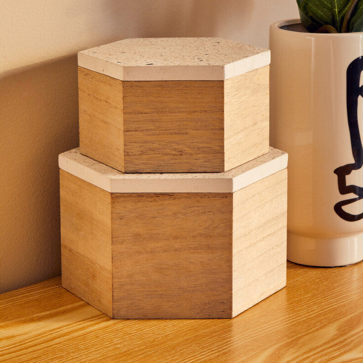 Small Terrazzo Lid Trinket Box | Mimo