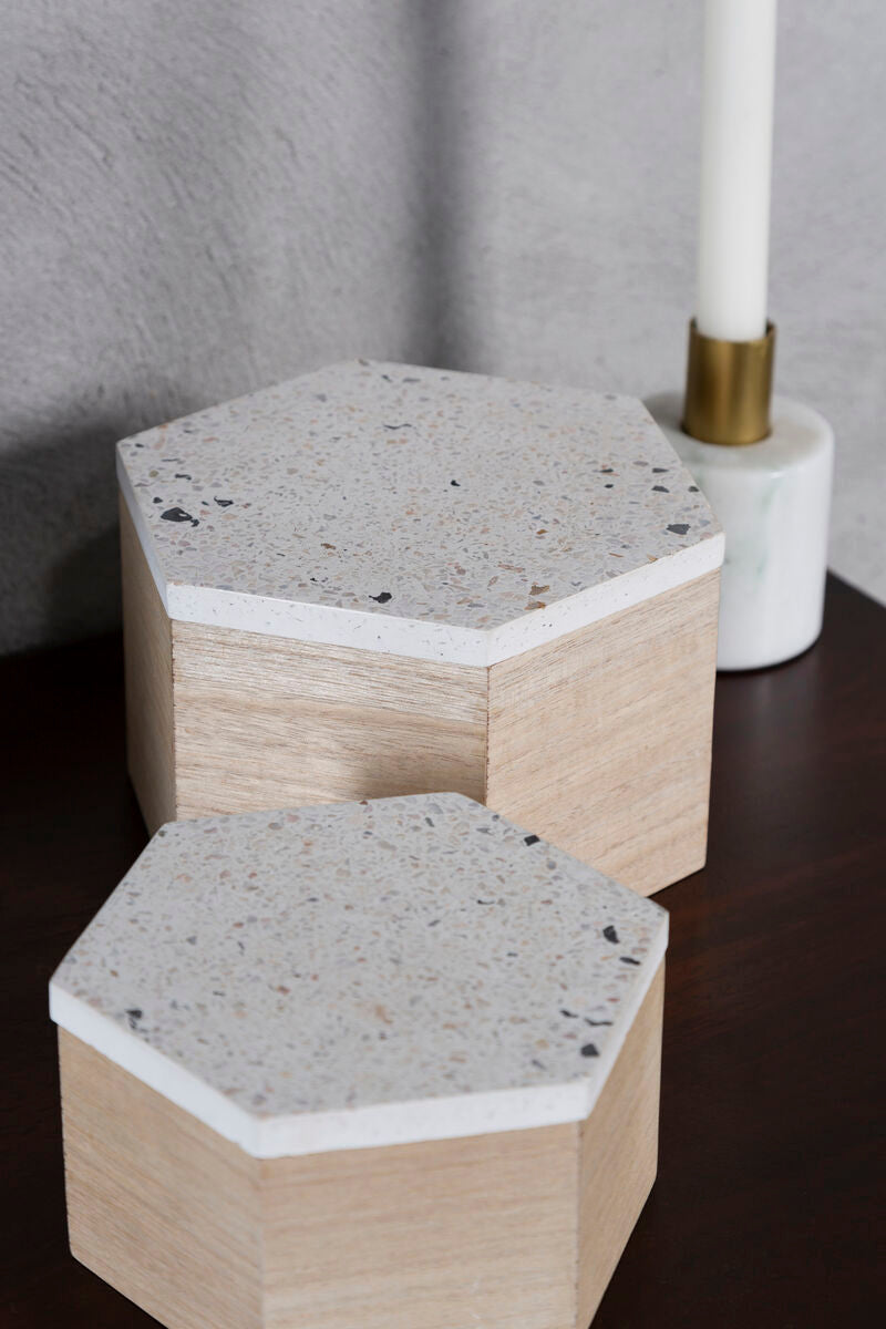 Small Terrazzo Lid Trinket Box | Mimo