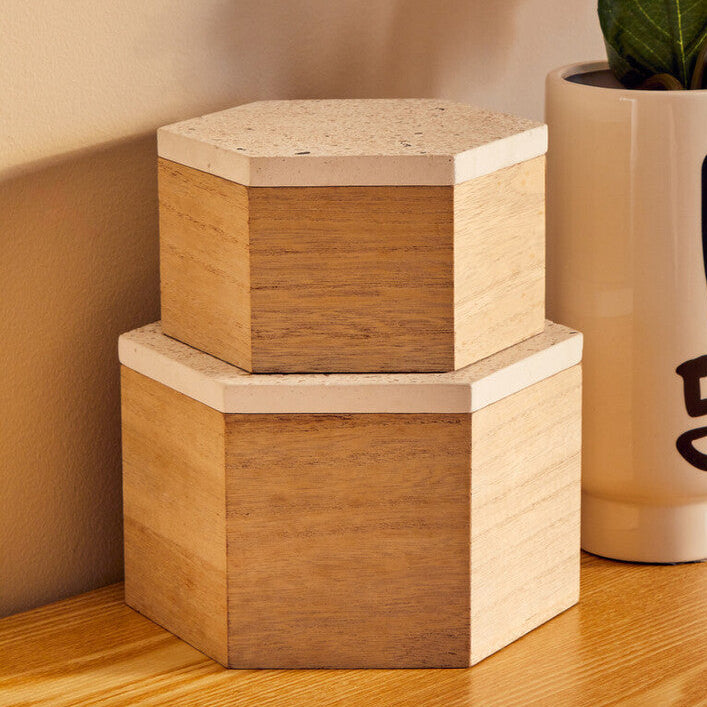 Large Terrazzo Lid Trinket Box | Mimo
