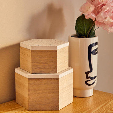 Large Terrazzo Lid Trinket Box | Mimo
