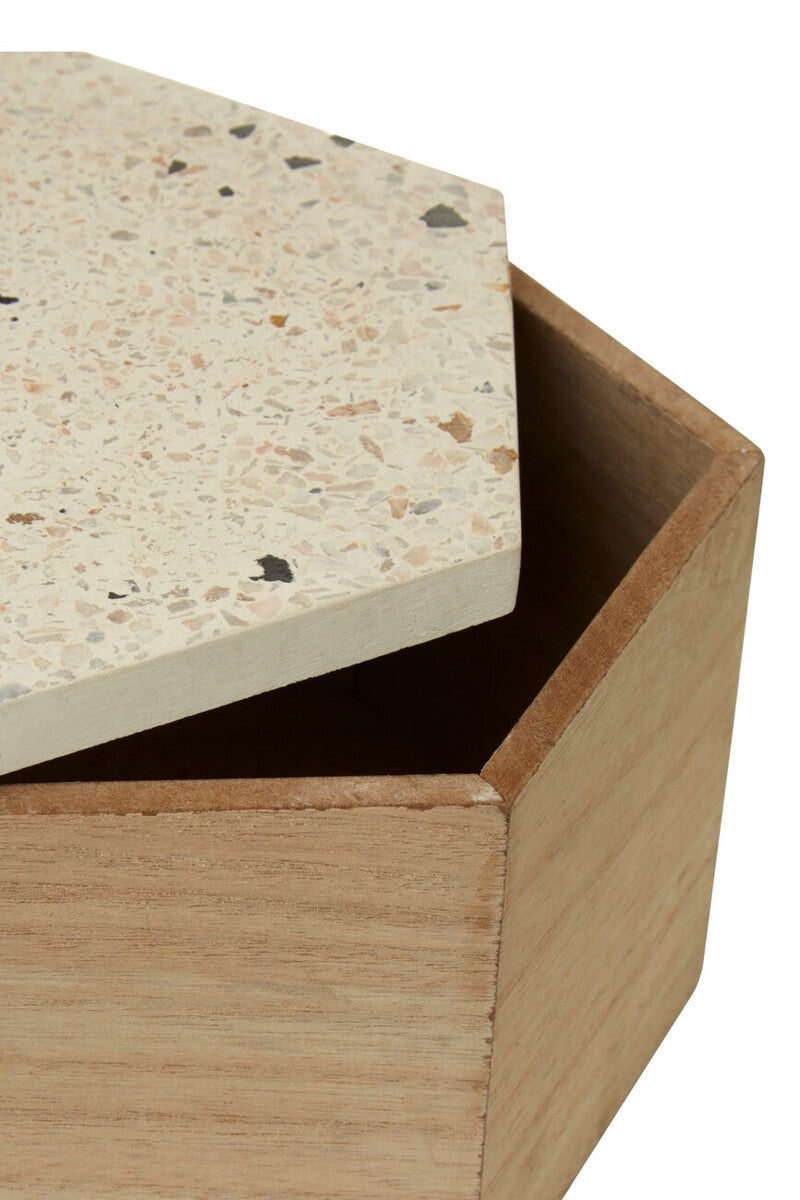 Large Terrazzo Lid Trinket Box | Mimo