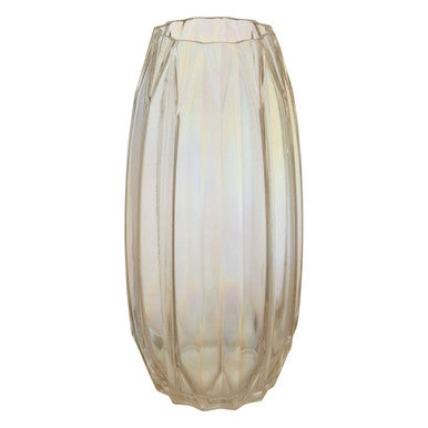Large Glass Vase with Iridescent Finish | Petro