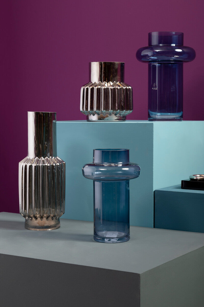 Small Blue Glass Vase | Cabrina