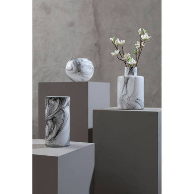 Marble Design Glass Vase | Cabell